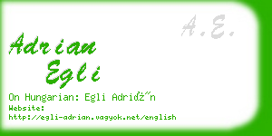 adrian egli business card